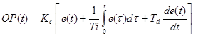 Ideal PID equation
