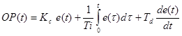 Parallel PID Equation